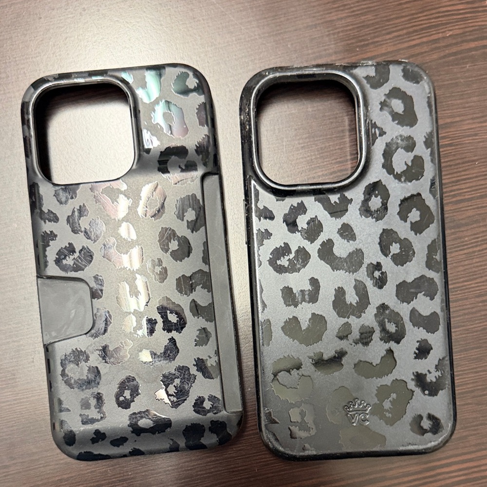 Leopard Print Velvet Caviar Phone Cases - Black SOLD SEPARATELY NOT BUNDLE*